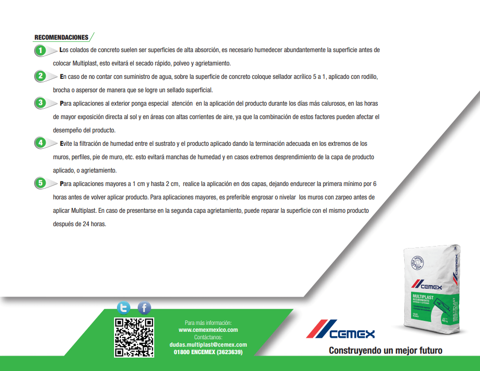 Cemex Multiplast 40 kg Tools And Go